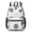 Geometric Flower and-3, variant on Geometric Flower and Dahlia White 17" School Backpacks for Teens,Waterproof Oxford Fabric,S-Shape Padded Straps for School,Travel,Hiking,Camping