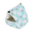 thumbnail image 3 of Saco de dormir para hámster, mascota colgante, bonito dormitorio, Castillo en forma de corazón, hamaca, esponja de felpa, 3 of 5