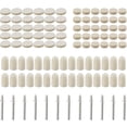 thumbnail image 1 of 102 Wool Felt Polishing Buffs, 10/13/25mm Assorted Sizes, Compatible with Rotary Tools, 1 of 4