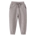 thumbnail image 2 of TZEWGL 3 Multi Packs Set Autumn Solid Elastic Waist Sweat Pants For Children Straight Bottoms Trousers For Girl size 2-3T, 2 of 4