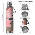 thumbnail image 3 of Camouflage 29oz Stainless Steel Insulated Thermos with Tea Filter, 360° Printed Travel Bottle, Leakproof BPA-Free Flask with Anti-Slip Base, 304 Inner & 201 Outer, Vacuum Cup, 3 of 6