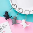 thumbnail image 4 of MINI llavero de gato lindo de dibujos animados para mujer, llavero de gato lindo, llavero de gato creativo Kawaii, llavero de coche para mujer, accesorios colgantes, regalos DIY, 1-5 piezas, 4 of 4