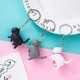 thumbnail image 4 of MINI llavero de gato lindo de dibujos animados para mujer, llavero de gato lindo, llavero de gato creativo Kawaii, llavero de coche para mujer, accesorios colgantes, regalos DIY, 1-5 piezas, 4 of 4