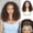 Ombre Brown, variant on Braided Wig for Black Women Braids Cornrows Lace Curly Wigs 16 Inch Lace Frontal Braided Fully Curly Bob Synthetic Glueless Wig Mix Blonde