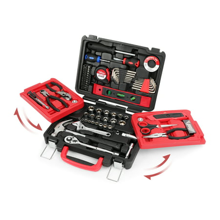 Hyper Tough 102-Piece All Purpose Tool Set with Foldout
