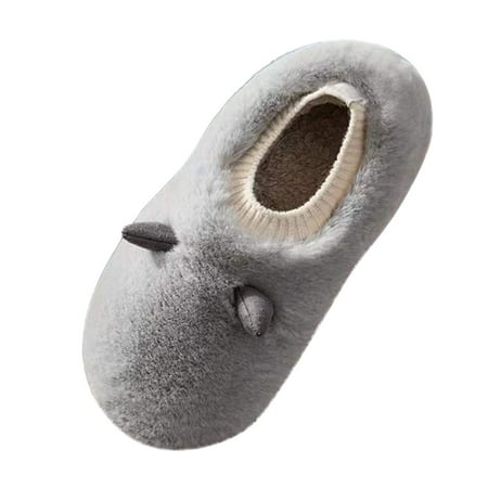 

WANYNG Men Slippers Autumn And Winter Comfortable Fashion Cartoon Antlers Warm Indoor Non Slip Slippers for Men Men s Slippers Memory Foam Winter House Shoes Indoor Outdoor Non Slip