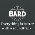 thumbnail image 2 of RPG Class Quote Bard - Funny Roleplaying T Shirt - Medium - Dark Heather, 2 of 5