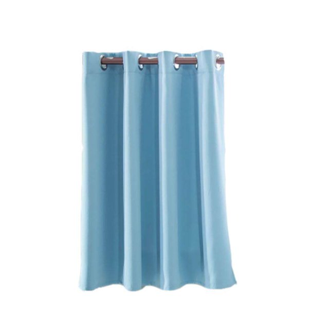 Dalazy Rideaux Courts Unis pour Cuisine Traitement de Fenêtre Bleu L