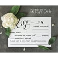 thumbnail image 5 of Inkdotpot 50 Blank RSVP Cards With White Envelopes White 4"x6" Response Cards-RSVP Reply Card For Wedding-Bridal Shower-Baby Shower-Rehearsal Dinner, 5 of 7