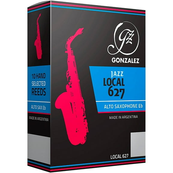 Gonzalez Local 627 Alto Saxophone Reeds Box of 10 Strength 2