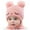 Light Pink, variant on Angala Infant Baby Girls Boys Soft Warm Knit Hat Kids Winter Hat With Earflap Scarf Hood Hat Cute Breathable Practical One Size