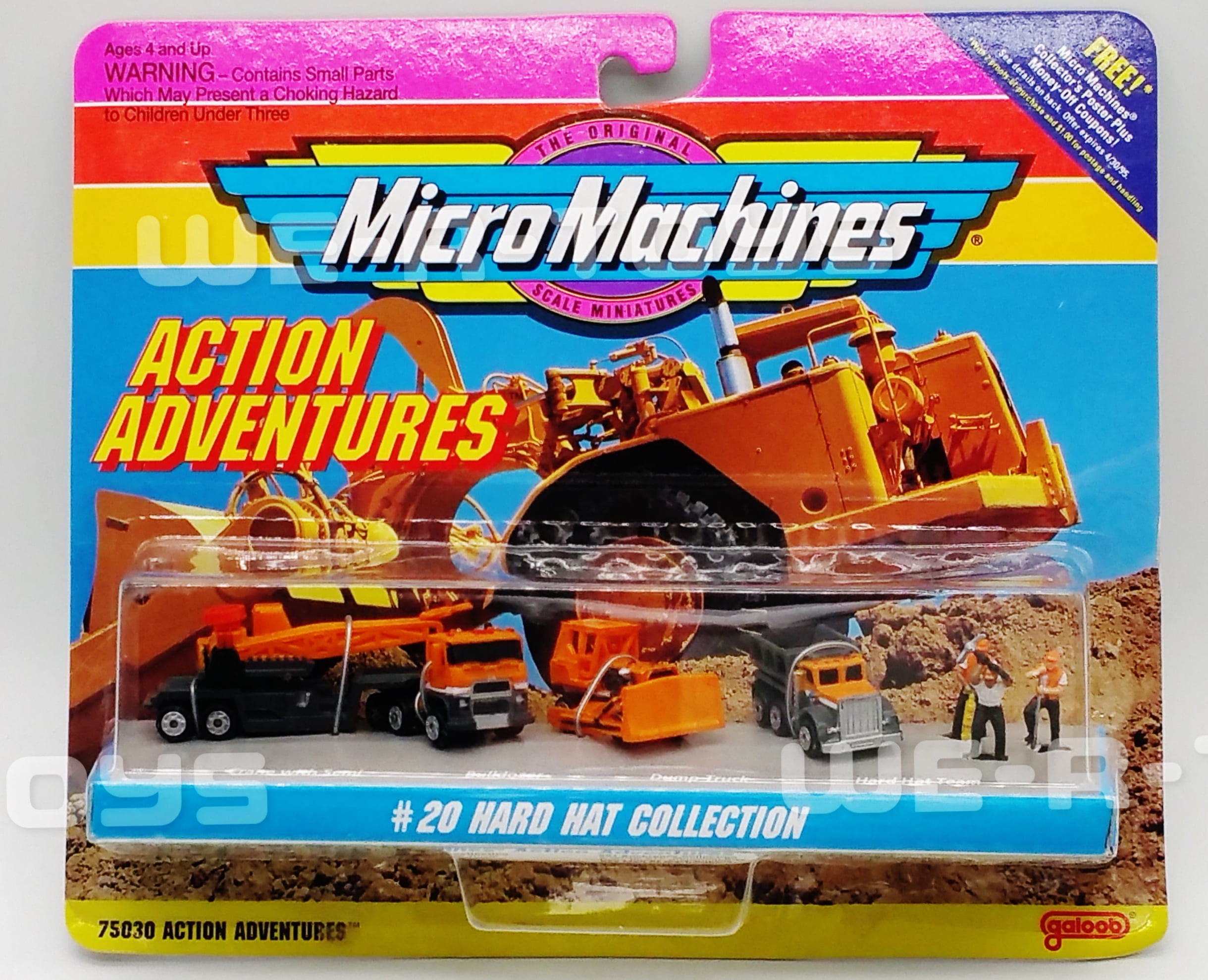 Micro Machines Action Adventures 20 Hard Hat Collection Galoob 1993