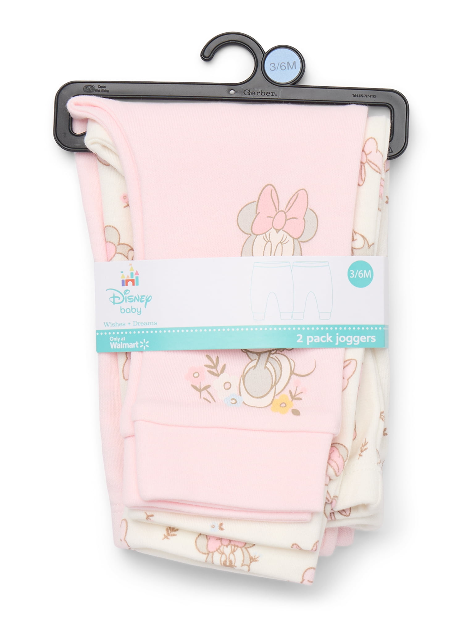 Disney Baby Wishes and Dreams Character Infant Baby Jogger Pants, 2-Pack, Sizes Newborn-18 Months