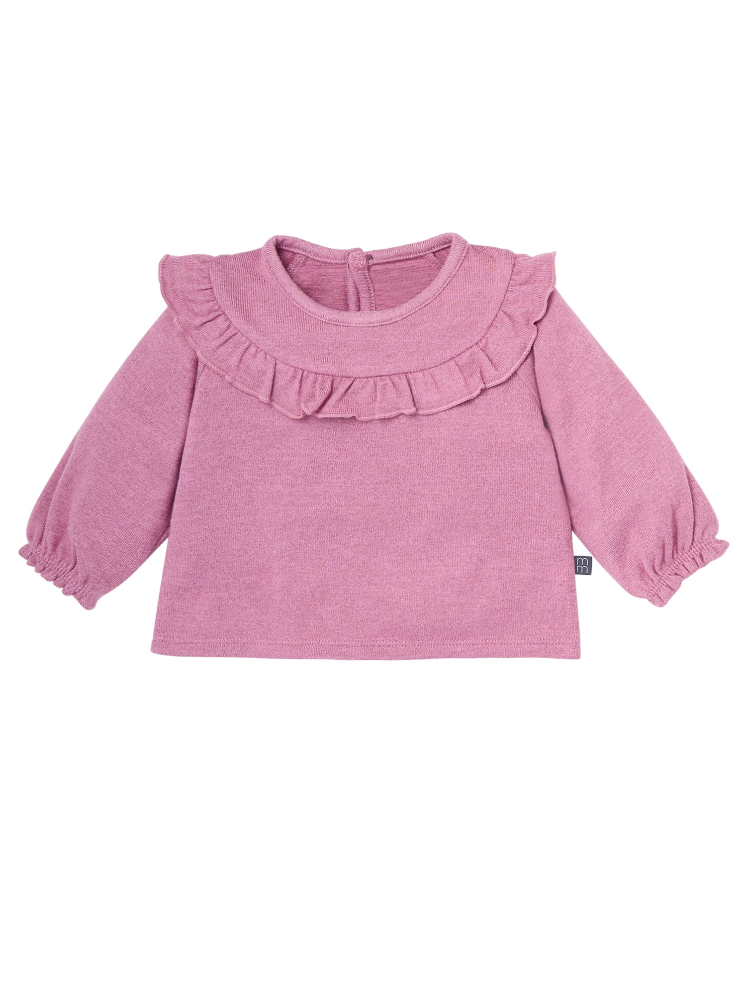 Modern Moments by Gerber Baby Girl Hacci Outfit Set With Ruffle, 2-Piece, Sizes 0/3 Months -24 Months