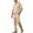 Khaki#men's hoodie track suit, variant on Jogging Sweatsuits for Men 2 Piece Jacquard Outfits Elbow Patch Long Sleeve Button Collar Hoodie and Joggers Sweatpants Tracksuit with Pockets Big and Tall Vintage Streetwear Khaki XXL