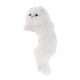 thumbnail image 2 of Adorno de gato de peluche para escritorio, figura de gato de simulación, estatua, regalo para el hogar Blanco derecho, 2 of 9