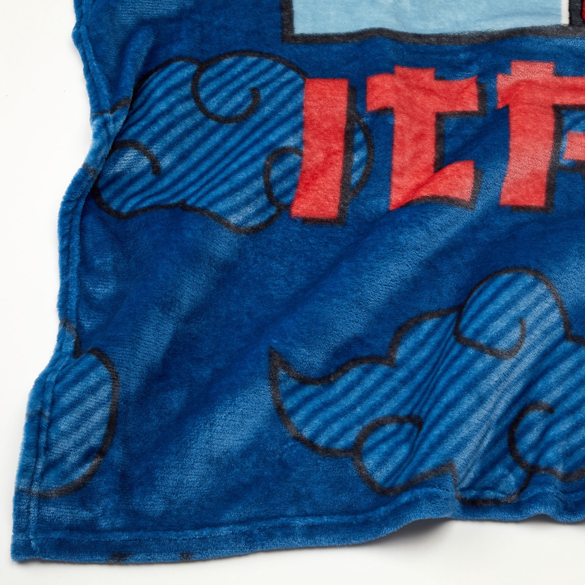 Naruto Itachi Kids Plush Blanket, Twin/Full Size, 62"x90", Blue
