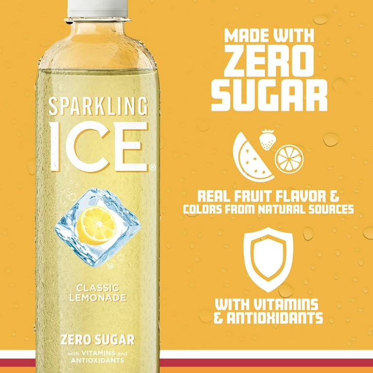 Sparkling Ice Classic Lemonade, 17 fl oz, 12 Count photo 4