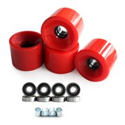 4Pcs 78A Skateboards Wheels with Bearings Soft Cruiser Wheels Replacement Longboards Wheels Skateboards Accessorys