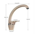 thumbnail image 6 of Kitchen Faucet Single Handle 360 Rotation Swivel Spout Deck Mounted ,Cold And Hot Sink Kitchen Water Sink Mixer Tap Faucets ,Sink Vanity, 6 of 7