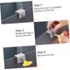 thumbnail image 5 of 8Pcs Anti-Key Style X with Pets Limit Stoppers Alloy Sliding Anti-Lock Aluminum Children's Window And Sash Child Limiter Safety Stopper, 5 of 5