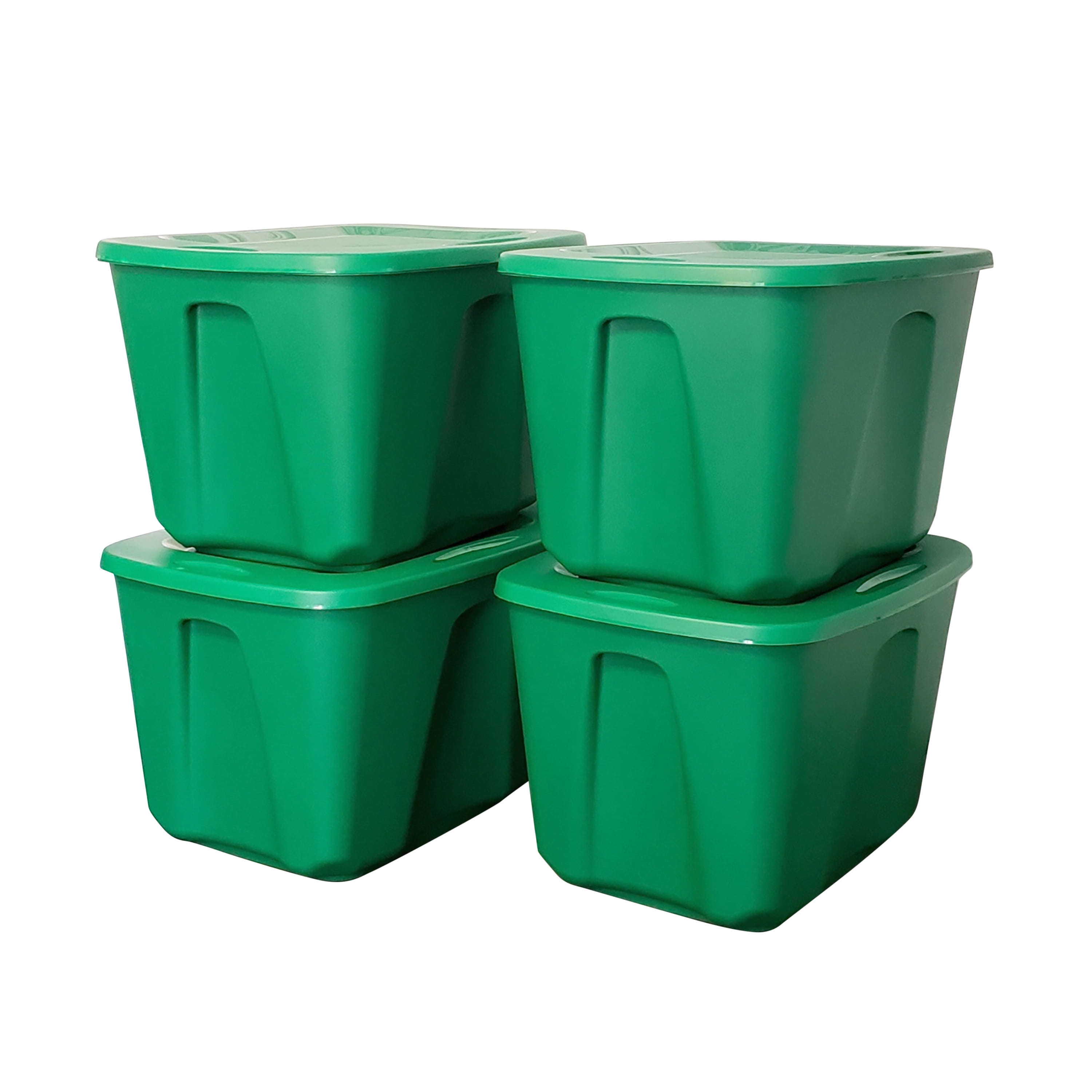Homz 49 Gal. Christmas Storage Tote Container With Wheels And Lid, Garage, Patio, Garden & Garage