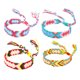 thumbnail image 1 of Pulseras tejidas de la amistad con cierre de nudo corredizo para mujeres, niñas y hombres – Ajustables (paquete de 4), 1 of 5