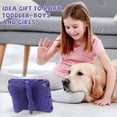 thumbnail image 3 of Kids Case for Apple iPad 9th 8th 7th Generation 2021/2020/2019 10.2 Inch, iPad Air 3rd Gen 10.5" Case, Cute Butterfly Rotating Stand Lightweight Kids Friendly Shockproof Case with Pencil Holder,Purple, 3 of 6
