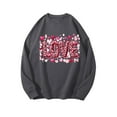 thumbnail image 4 of Gamivast Teacher Valentines Day Shirt Long Sleeve Funny Heart Print Blouse Trendy Crew Neck Tops Casual Loose Drop Shoulder Sweatshirts Valentine's Outfit, 4 of 7