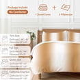 thumbnail image 6 of 3 Piece Burnt Orange White Ombre Duvet Cover Set Queen Size,Microfiber Comforter/Quilt Cover with Corner Ties and 2 Pillowcases,Modern Abstract Art Farmhouse Gradient Soft Bedding with Zipper Closure, 6 of 8
