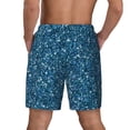 thumbnail image 4 of Uemuo Blue Glitter Pattern Mens Swim Trunks Quick Dry Board Shorts with Mesh Lining, Stretch Beach Shorts Quick Dry No-Chafing Board Shorts-X-Large, 4 of 9