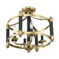 thumbnail image 3 of Craftmade 54854 Stanza 4 Light 18" Wide Semi-Flush Ceiling Fixture - Black, 3 of 7