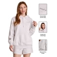 thumbnail image 3 of Reebok Women's and Women's Plus Game Day Fleece Oversize Hoodie, Sizes XS-4X, 3 of 13