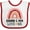 White and Red, variant on Inktastic Grammy and Papa Love Me Granddaughter Rainbow Girls Baby Bib