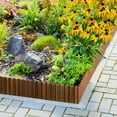 LAVEVE Corrugated Metal Garden Edging HYZ01 Sturdy Border Perfect for