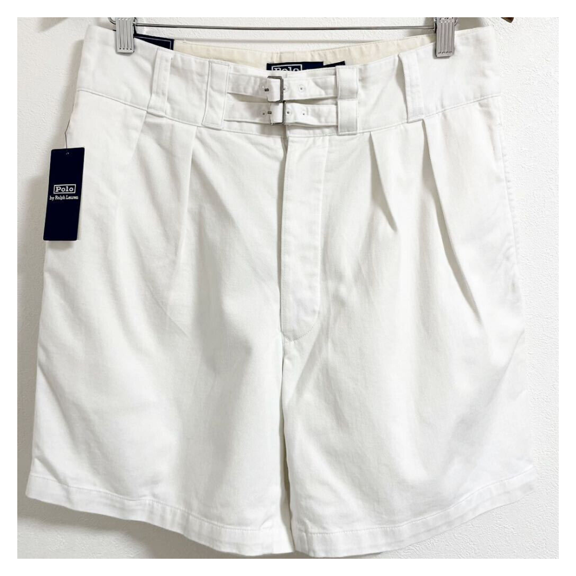 Polo Ralph Lauren - 7-Inch Cotton Pleated Relaxed Fit Chino Shorts Polo Ral [ 38