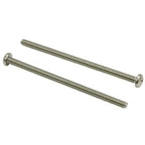 Bolt Dropper No. 6-32 x 3" Stainless Pan Head Phillips Machine Screw, (25 pc), 18-8 (304) UNC Full Thread, Plain Finish