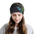 thumbnail image 6 of Pofeuu Dragon with Colorful Tail Print Multifunction Beanie Hat for Men Women Fashion Scarf Soft Stretch Skull Cap, 6 of 8