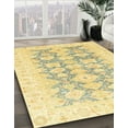 thumbnail image 3 of Ahgly Company Machine Washable Indoor Rectangle Abstract Mustard Yellow Area Rugs, 4' x 6', 3 of 7