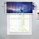 thumbnail image 4 of Cortinas con estampado de ciervos y auroras boreales, cenefas para ventana con bolsillo para varilla, para sala de estar, baño, dormitorio, cocina, 2 paneles, 54 x 18 pulgadas, 4 of 6