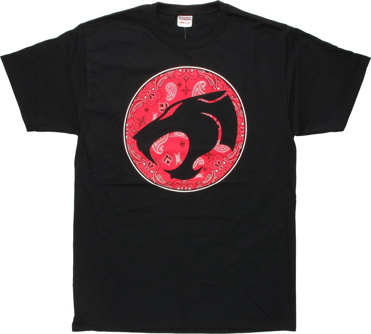 Thundercats Logo on Red Paisley TShirt