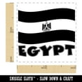 thumbnail image 2 of Egypt with Waving Flag Cute Self-Inking Rubber Stamp Ink Stamper - Blue Ink - Small 1 Inch, 2 of 7