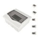 thumbnail image 5 of Ocultar la Cubierta transparente montada Caja de distribución eléctrica Disyuntor Caja de iluminación 7-10 formas Eigraketly WJ3075-03, 5 of 6
