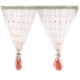 thumbnail image 5 of Inteprter Cortinas transparentes para ventana, decoraciones para habitaciones, cenefa, decoraciones colgantes, sala de estar, estudio, cortina Rosa 1*1.2 m 2Conjunto, 5 of 6