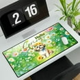thumbnail image 3 of Shih Tzu Hello Spring Time Flower Floral Nature Desk Mat Full Keyboard Mouse Pad Lion Dog Lover Gifts Large Mousepad - 02031, 3 of 5