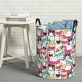 thumbnail image 5 of Hawaiian Style Cute Cartoon Cat Laundry Basket, Laundry Hamper Waterproof Laundry Bag Clothes Hamper Laundry Bin with Handles for Bedroom, Living Room, Kids Room-#, 5 of 5