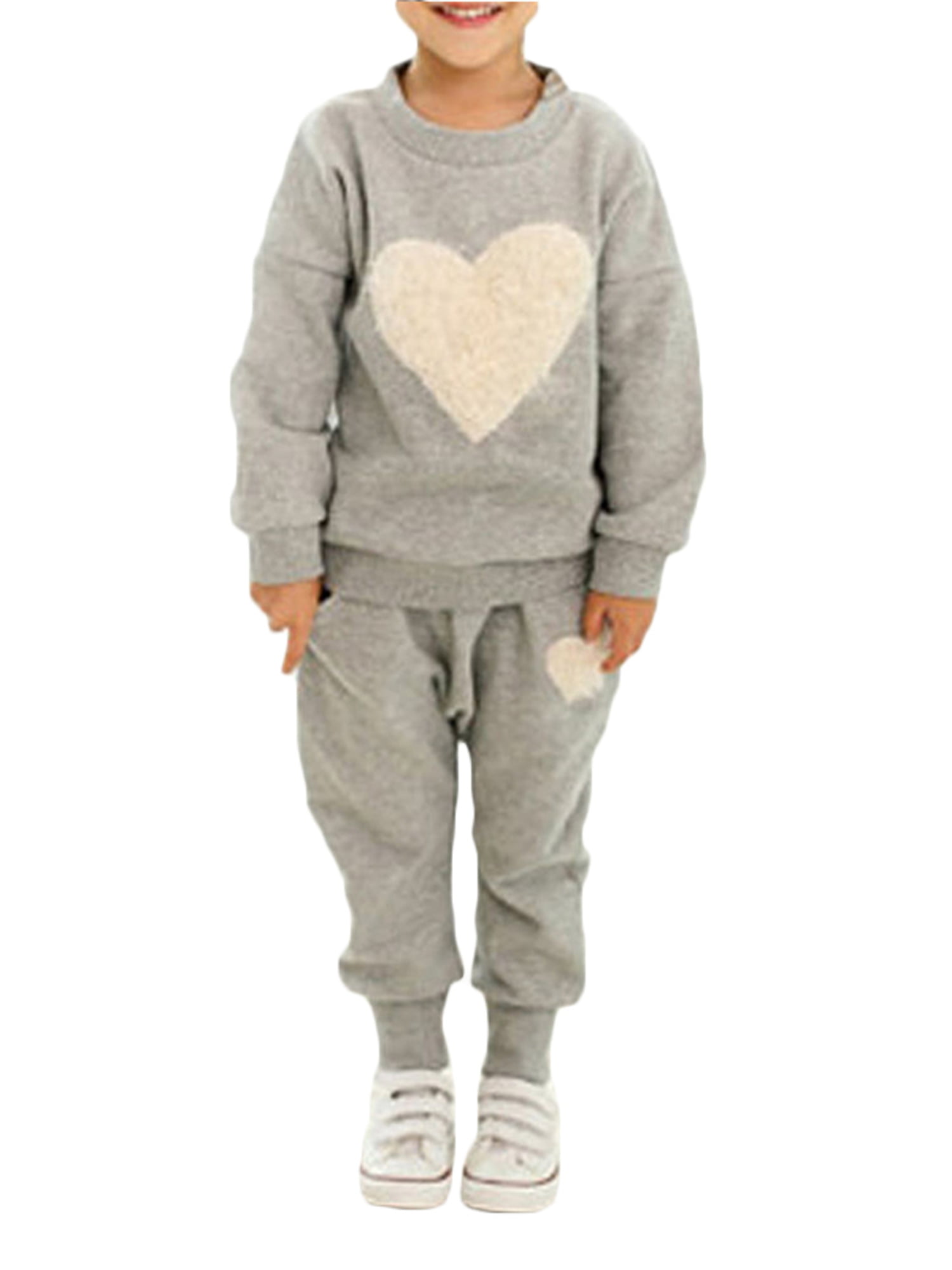 Details about   Kids Baby Girls Pullover Long Sleeve Top Sweatshirt Jogger Pants Casual Outfit 