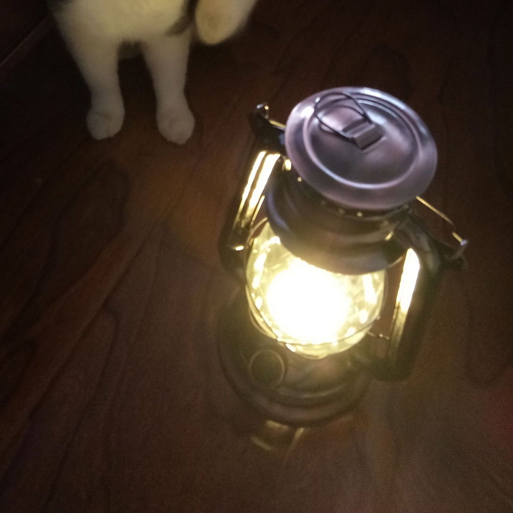 Led Light Vintage Style Wind Lantern Electronic Handheld Night Lamp for Islamic Muslim Ramadan Party Decoration