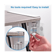 thumbnail image 4 of Desk Side Storage,Hanging Desk Storage,Under Desk Storage,Laptop Stand,Tablet Storage,Made Of Steel,Load Capacity 3Kg B, 4 of 7