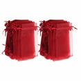 thumbnail image 3 of Jewelry Bags, Simple Operation 100PCS Lightweight  Portable Mesh Material Drawstring Design Organza Bags  For Wedding For Party Decoration For Craft Gifts Rose, 3 of 8